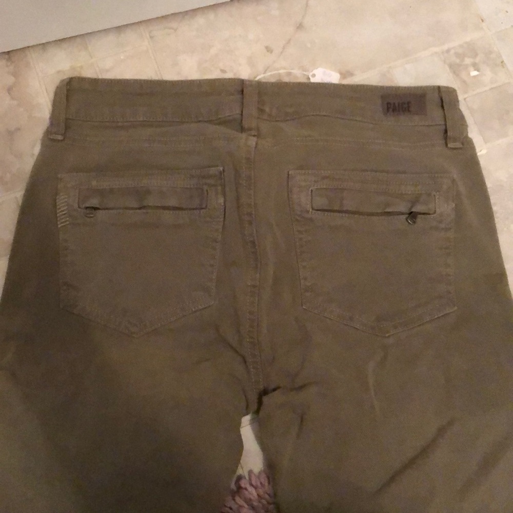 NWT Paige skinny jeans olive green 28 kardashian - Picture 5 of 8
